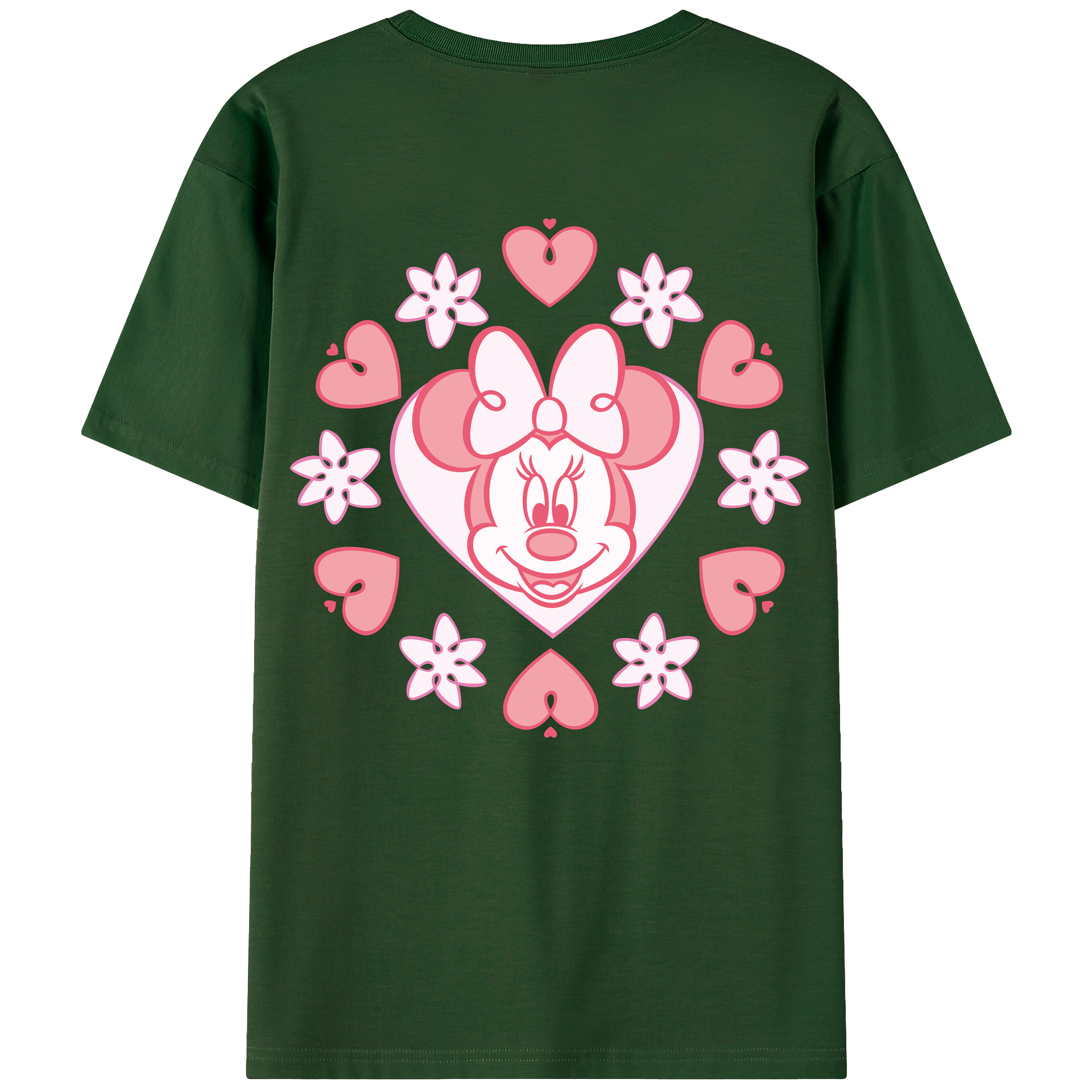 （画像用） ミッキーマウス Mickey Mouse 綿100％半袖Tシャツ（背面プリント）